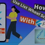 How To Use List Wheel Scroll View Widget In Flutter Apps Simple Example Speed Code