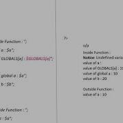 Php Variable In PHP