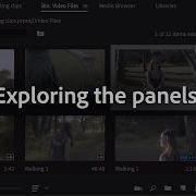 Exploring The Panels Workspace Adobe Premiere Pro
