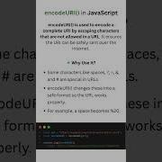 EncodeURI In JavaScript
