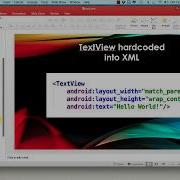 Displaying Text To A TextView Actual Coding