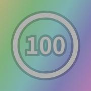 100 Seconds Timer Countdown Circle Gradation