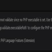 Cannot Validate Since No PHP Executable Is Set Use The Setting Php Validate ExecutablePath To Con