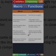 19 Interview Question Macros Vs Functions In C