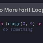 PHP Tip Replace For Loop With Foreach Range