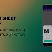 Bottom Sheet Dialog In Android Studio Material Design Kotlin