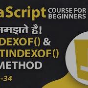 JavaScript String IndexOf Lecture 34 JavaScript For Beginners
