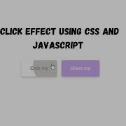 How To Create Ripple Effect Using CSS And Javascript Click Effect Using CSS And Javascript
