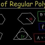 Area Of Regular Polygons Hexagons Pentagons Equilateral Triangles With Inscribed Circles