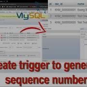 Create Trigger To Generate Sequence Number In MySQL