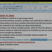 Interface In Java With Practical Explanation Interface Java Programming In Telugu