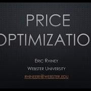 Price Optimization Explanation