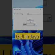 GUI Application In Java Viral Shortsfeed Viralvideo Youtubeshorts Shorts Java Coding Swing