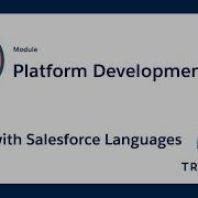 Code With Salesforce Languages Platform Development Basics