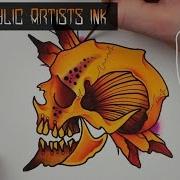 FW Acrylic Ink Tattoo Flash Watercolour Illustration Tutorial