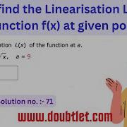 How To Find The Linearization Of The Function At The Given Point