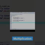 C Program To Multiply Two Numbers Clanguage Coding Shorts