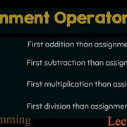 Compound Assignment Operators In C Language Lecture 28