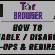 How To Enable Or Disable Pop Ups Redirects In The Tor Web Browser PC Tutorial