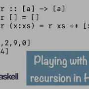 HPBE016 Playing With Basic Recursion In Haskell