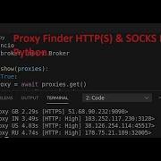 Proxy Finder HTTPS SOCKS In Python
