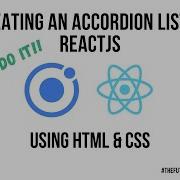 Ionic ReactJS Creating A Animated Accordion List Component In HTML CSS