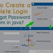 How To Create A Complete Login And Forgot Password System In Java Part 1 With Source Code