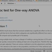 Python Post Hoc Test For One Way ANOVA