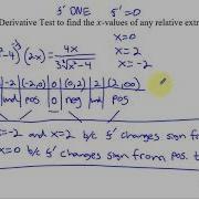 Calculus AB BC 5 4 Using The First Derivative Test To Determine Relative Local Extrema
