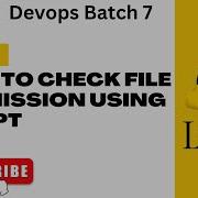 Day 11 Linux Shell Script How To Check File Permission Using Script Devopslover