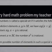 A Very Hard 9th Grade Math Problem