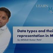 Data Types And Their Representation In MATLAB