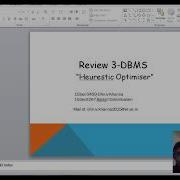 Heuristic Query Optimization In SQL DBMS Project