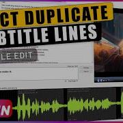 How To DETECT DUPLICATE Subtitles In Subtitle Edit
