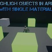 UE4 Highlight In Area Using Single Dynamic Material Instance