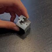 Wire EDM Puzzle Pieces Wiron Cube