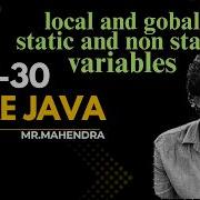 Core Java Day 30 Local And Global Variables Static And Non Static Variables