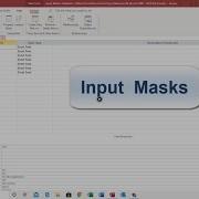 Access Input Masks 1 Introduction To Access Input Masks Numbers Letters Capital Small Case