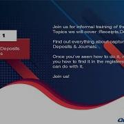 Main Module Part 1 Receipts Deposits Journals