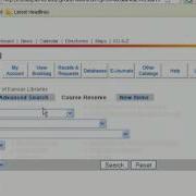 KU Libraries Course Reserves