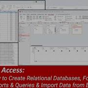 MS Access How To Create Relational Databases Forms Reports Queries Import Data From Excel