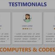 Responsive Testimonial Section Using Only HTML CSS Computer Conversation