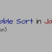 Bubble Sort In Java 5 Min