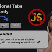 Functional Tabs Using Only CSS No JavaScript