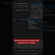 Read Excel Data With Pandas And OpenPyXl In Python Automation Excel Shorts