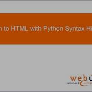 Markdown To HTML With Python Syntax Highlighting
