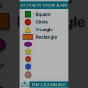2D Shapes Vocabulary In English Shapes Mathematical Shapes