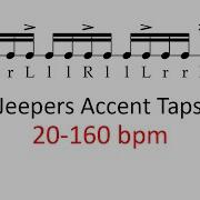 Jeepers Accent Taps 20 160 Bpm Sheet Music