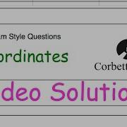 Coordinates Answers Corbettmaths