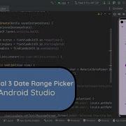 Material 3 Date Range Picker Android Studio